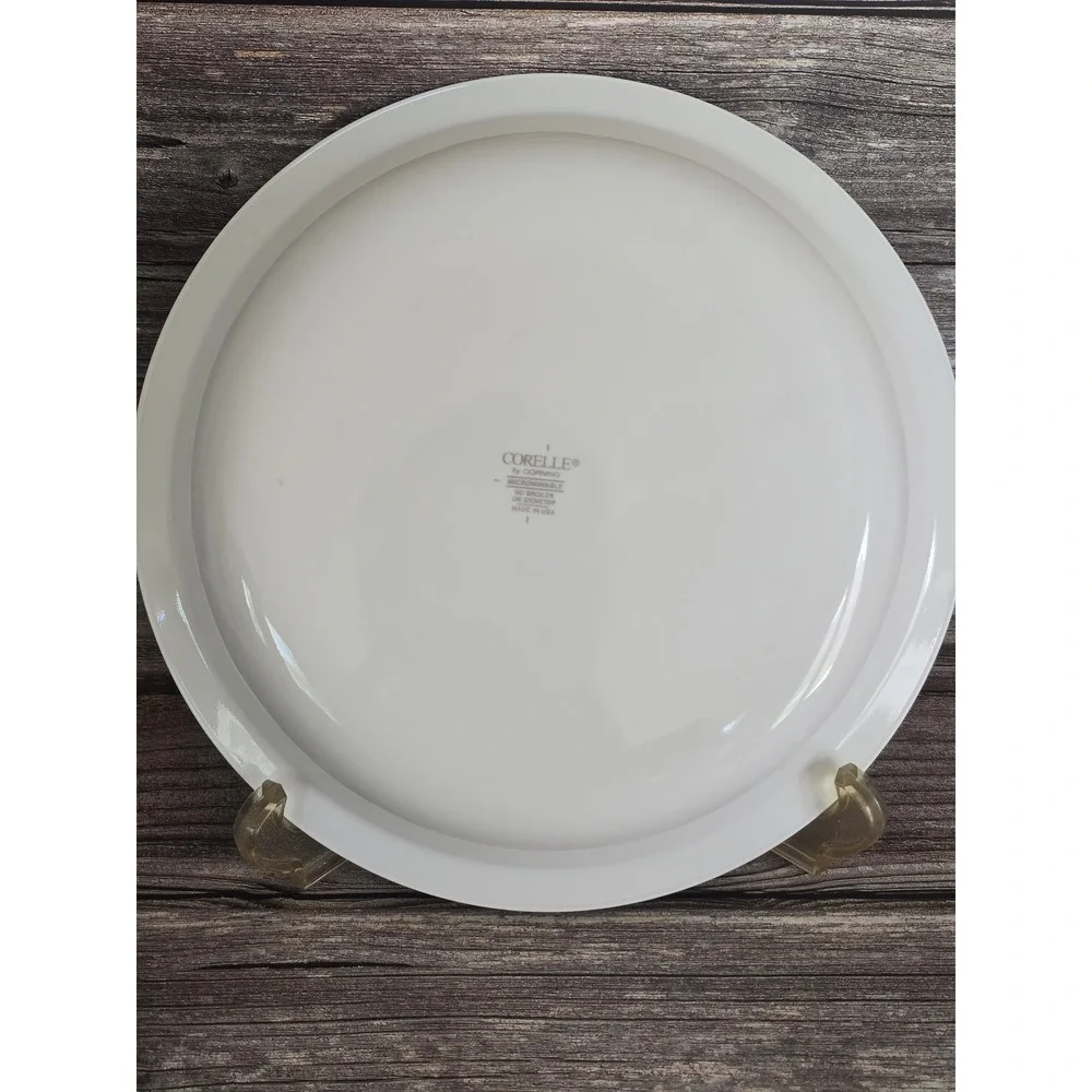 Corelle by Corning Country Corn Flower Oceanview Pie Plate Blue White Vitrelle
